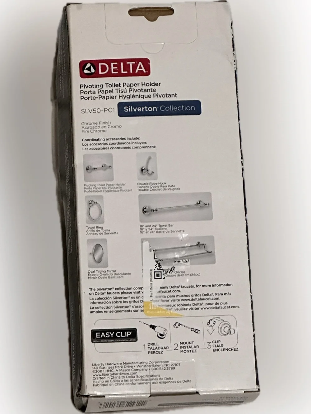 Delta Silverton Chrome Pivoting Toilet Paper Holder